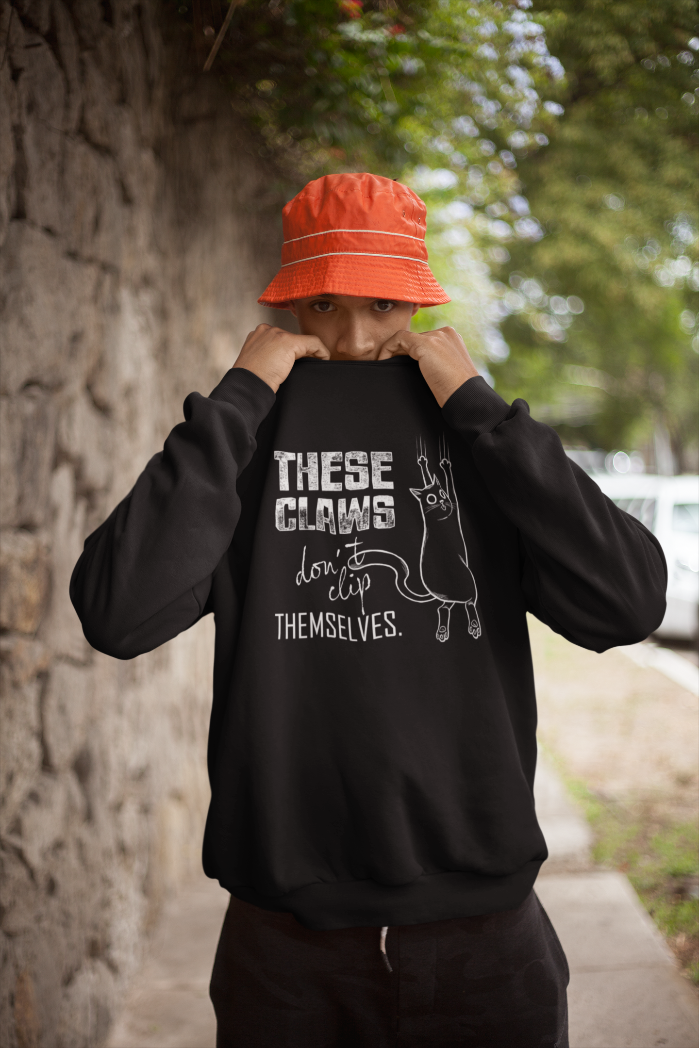 Unisex Sweatshirt - "These Claws Don't Clip Themselves"