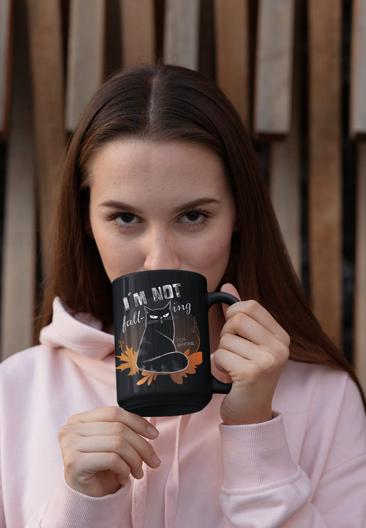 Black Mug - "I´m Not Fall-ing For Anyone" 15oz