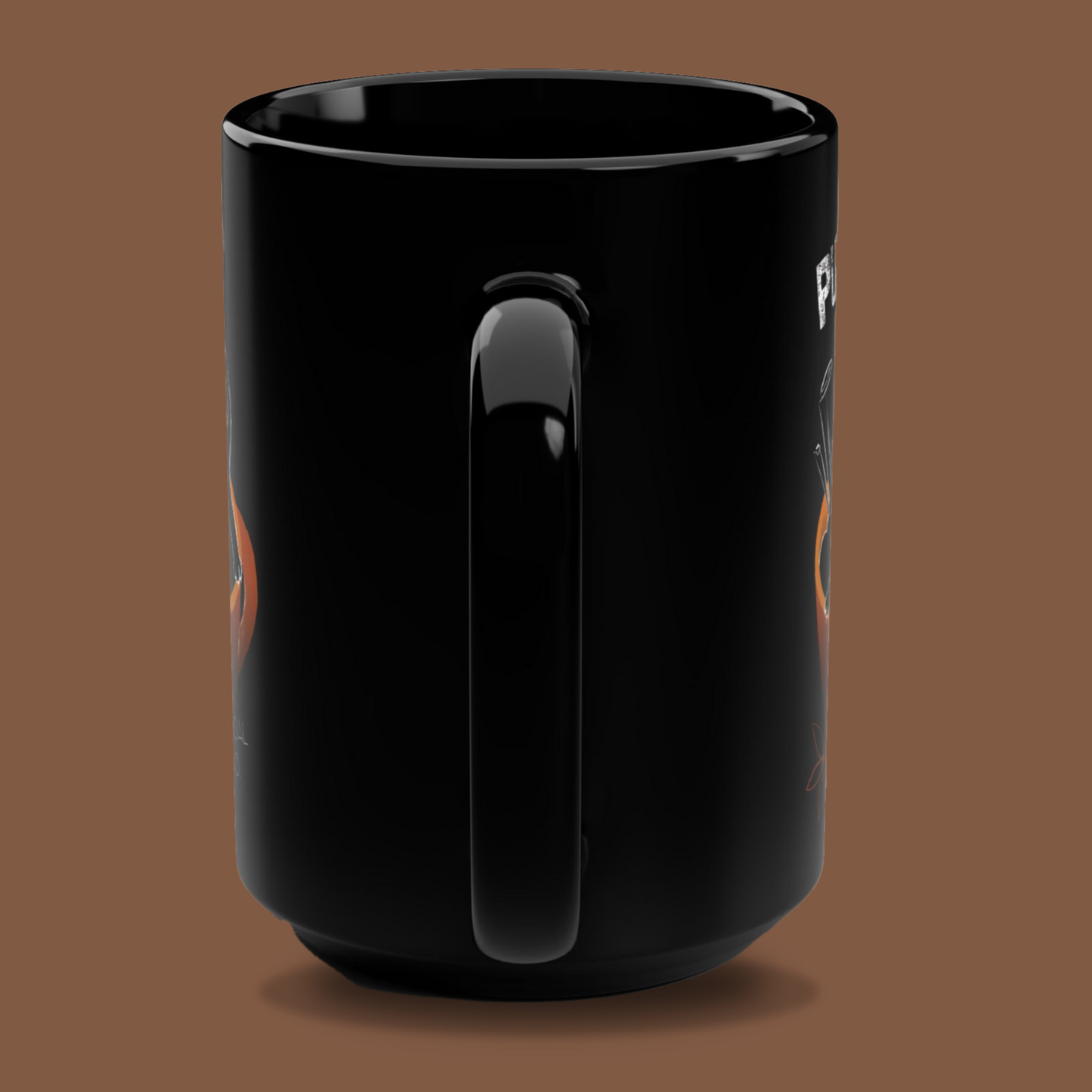 Black Mug - "Pumpkin Spice and Existential Dread" 15oz
