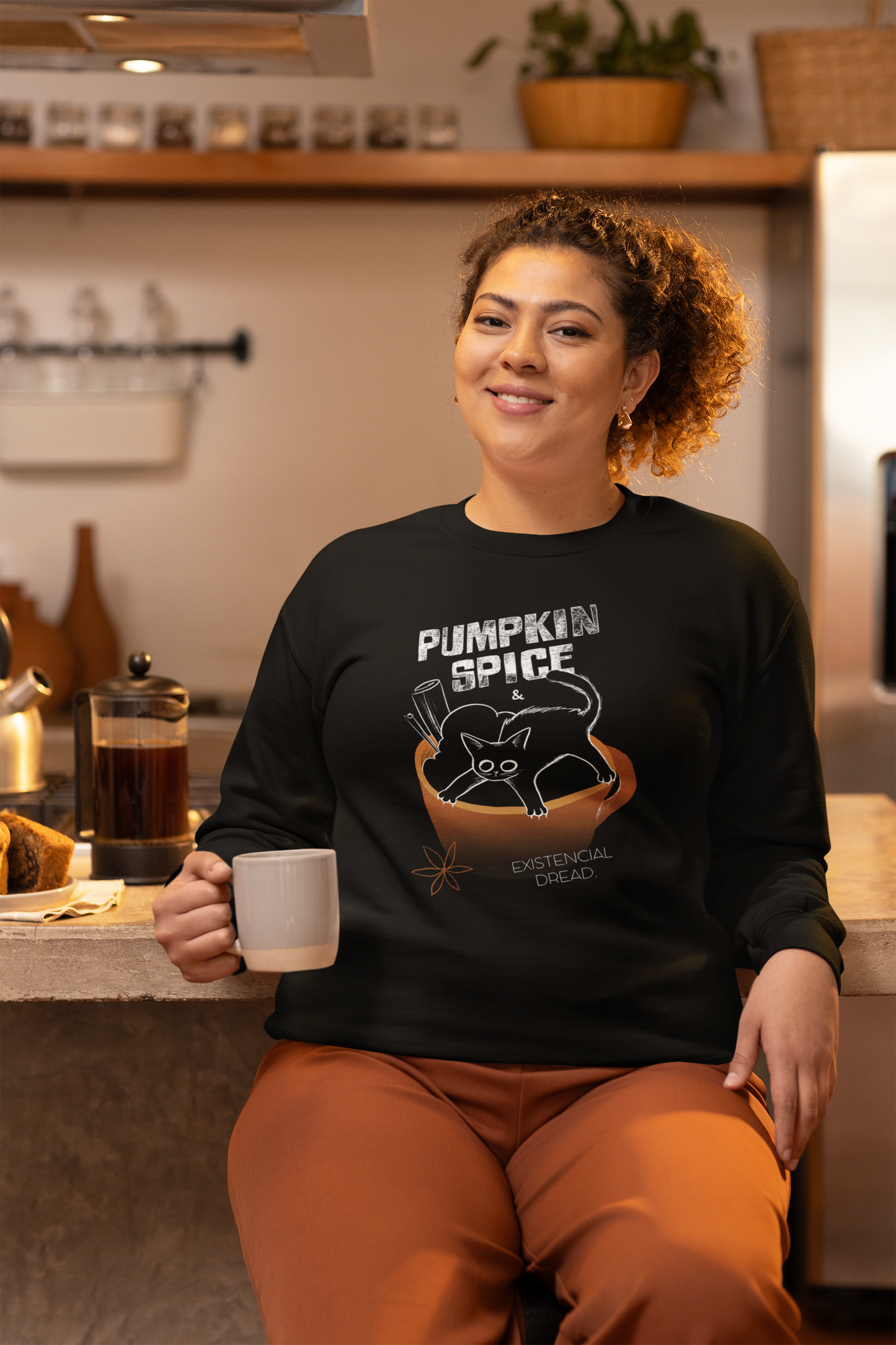 Unisex Sweatshirt - "Pumpkin Spice and Existential Dread"