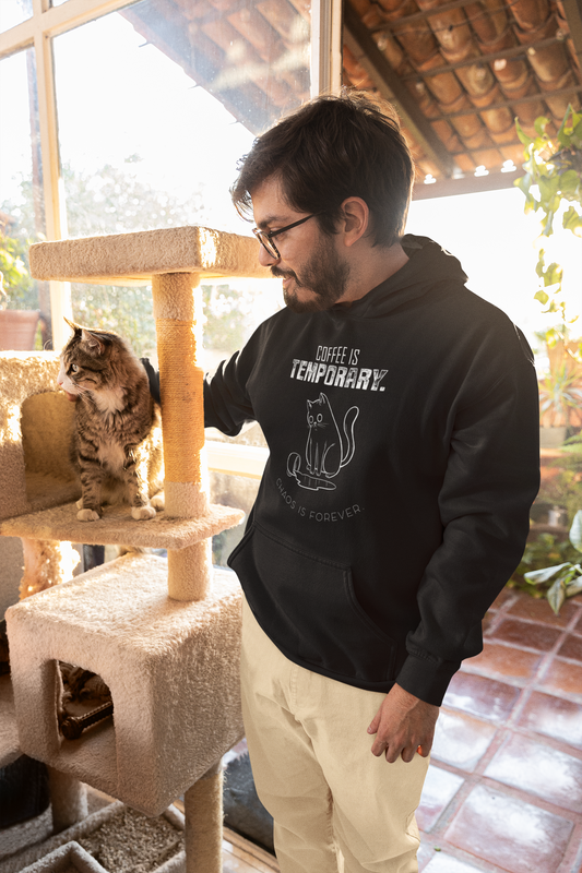 Coffee is Temporary, Chaos is Forever - Unisex Hoodie