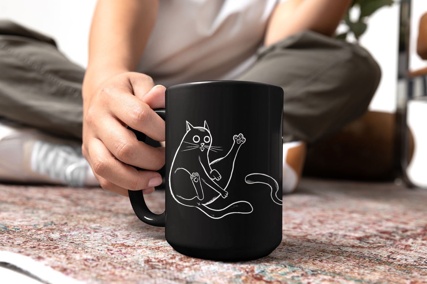 Black Mug - "The Chaos Trio" 15oz